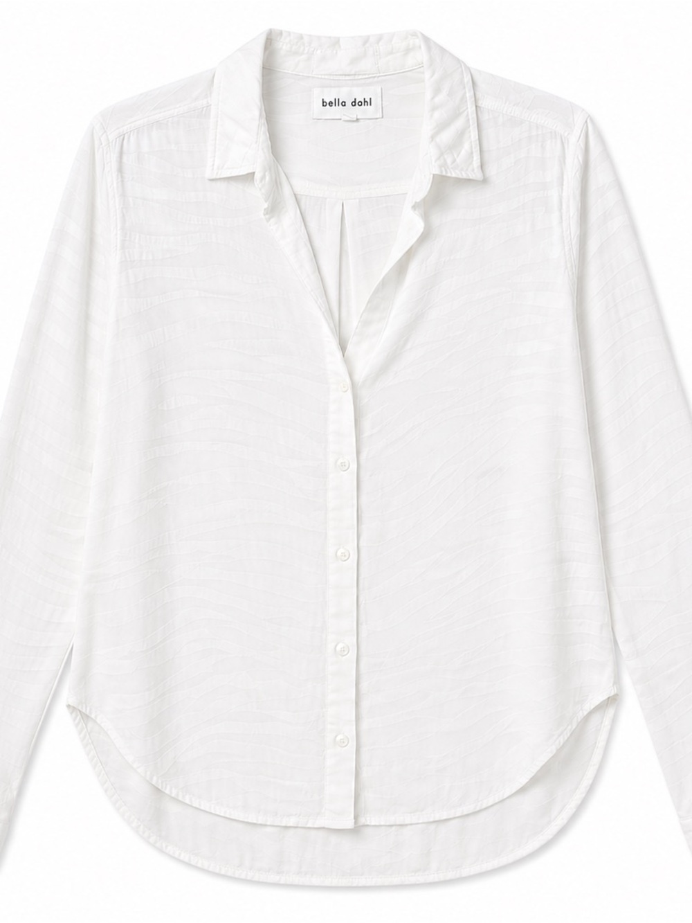 Bella Dahl White Button-Front Relaxed Shirt
